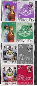 Bermuda  #230-233 Bermudia Girl Guides  (MNH) CV $1.60