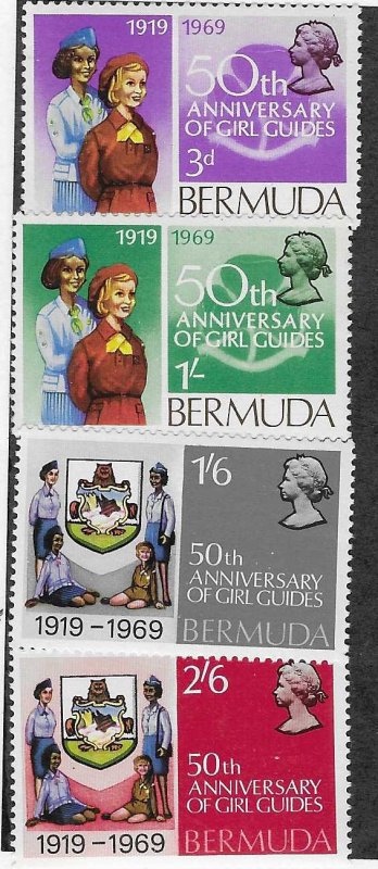 Bermuda  #230-233 Bermudia Girl Guides  (MNH) CV $1.60