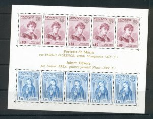 Monaco #962a (1975 Europa sheet) VFMNH CV $40.00