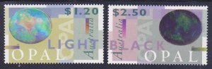 Australia 1429-30 MNH 1995 Light & Dark OPAL Set Very Fine