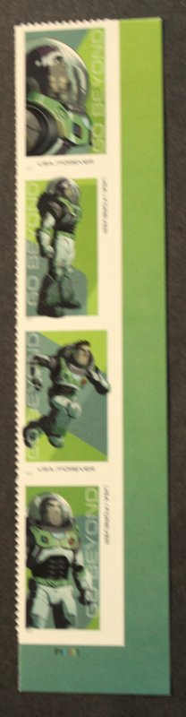 U.S.#5709-5712 Go Beyond 60c Plate# Vert.Strip of 4, MNH.  P# P11111