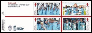 MS4274a 2019 ICC Mens Cricket Barcode miniature sheet UNMOUNTED MINT/MNH