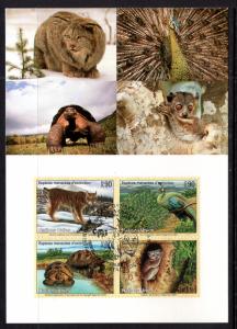 UN Geneva 370a Animals Maxi Card UN Postal Admin U/A FDC 