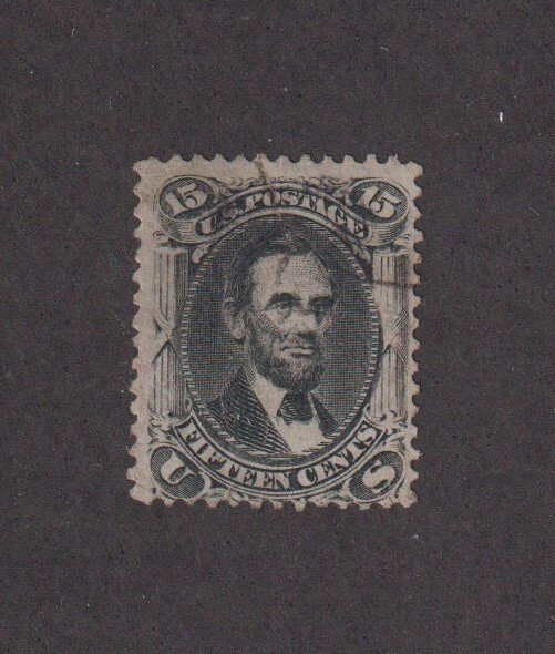 US Sc #77 Used 15c Abraham Lincoln, Cat. $175 (S30701)