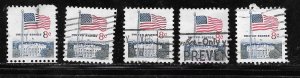 #1338F Used 5 stamps 10 Cent Lot (my5) Collection / Lot