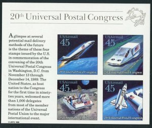 Scott C-126 20th Universal Postal Congress  MNH Airmail Souvenir Sheet