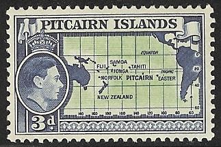 Pitcairn Island KGVI mh sc 5