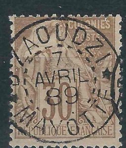 French Colonies 55 Y&T 55 Used SOTN Mayotte Can F/VF 1881 SCV $21.00+