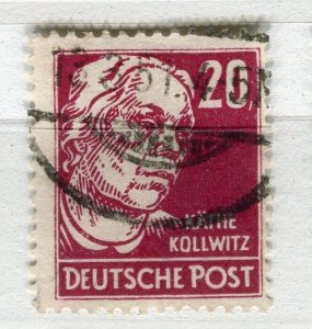 GERMANY EAST; 1952-53 early Portrait issues fine used 20pf. value