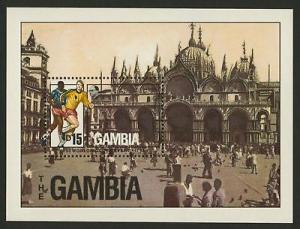 Gambia 875 MNH Architecture, Sports, Soccer