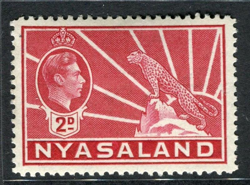 NYASALAND;  1938 early GVI issue fine Mint hinged 2d. value