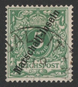 GERMANY Marshalls 1899 Marschall-Inseln on 5pf, Berlin issue. with Certificate.