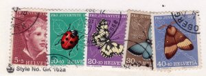 Switzerland        B217 - 221      used      CV $12.90