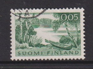 Finland    #399  used  1963  lake and rowing boat 5p