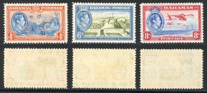 Bahamas SG158/60 1938 Set of 3  M/Mint (hinge remainder)