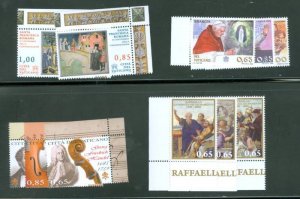 Vatican City 2009 Compete MNH Year Set