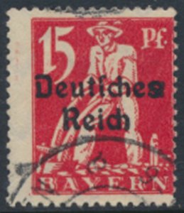 Germany  Bavaria OPT Deutfches Reich Sc# 258   Used  see details & scans