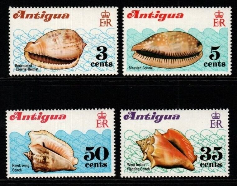 ANTIGUA SG319/22 1972 SHELLS MNH