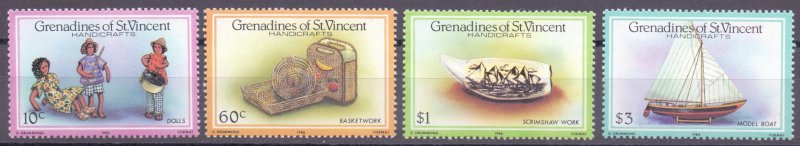 Saint Vincent and the Grenadines. 1986. 479-82. Sailboat Toys. MNH.