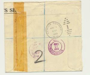 ST HELENA 1960 REG OHMS COVER TO USA, 2sh2d RATE  (SEE BELOW)