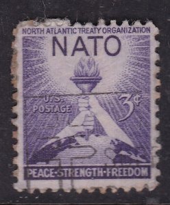 United States 1952 NATO 3c Fine Used SG 1005 VGC