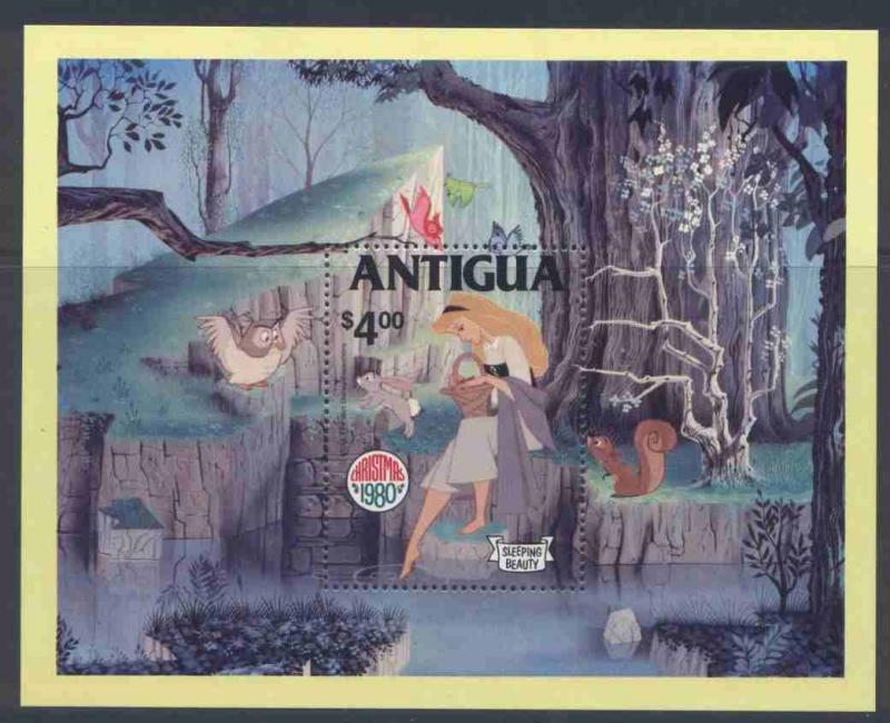 Antigua 601 MNH Disney, Sleeping Beauty, Christmas