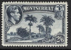 MONTSERRAT SG109a 1943 2/6 SLATE-BLUE p14 MTD MINT