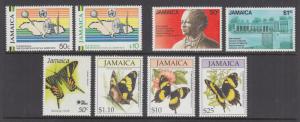 Jamaica Sc 746//813 MNH. 1991-1994 issues, 3 complete sets, VF