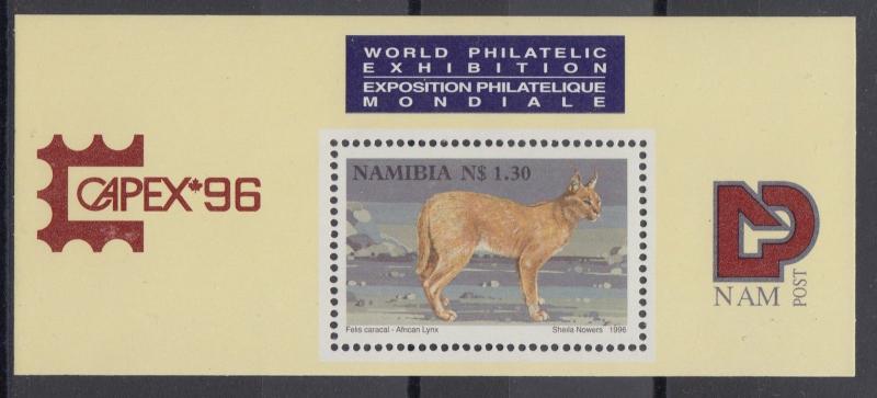 XG-AC726 NAMIBIA - Wild Animals, 1996 Lynx, Capex MNH Sheet