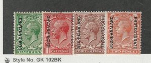 Bechuanaland, Postage Stamp, #83-86 Mint LH, 1913-20, JFZ