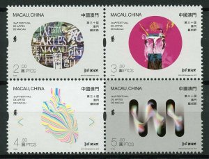 Macau Macao 2019 MNH 30th Arts Festival 4v Block Art Cultures Stamps