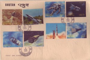 1970 Bhutan 3-D Space Stamp Issue 1st Day Cover (9033)