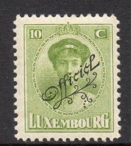 Luxembourg 1922 Early Issue Fine Mint Hinged 10c. Official Optd 309264