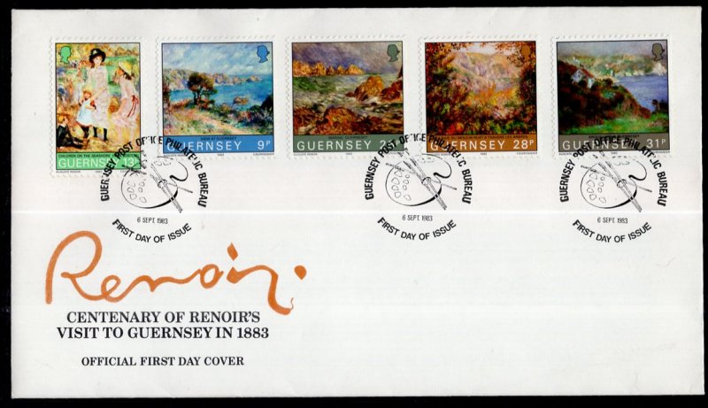 Jersey 264-268 Paintings U/A FDC