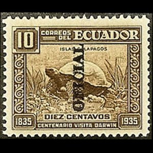 ECUADOR 1936 - Scott# O192 Giant Tortoise 10c NH