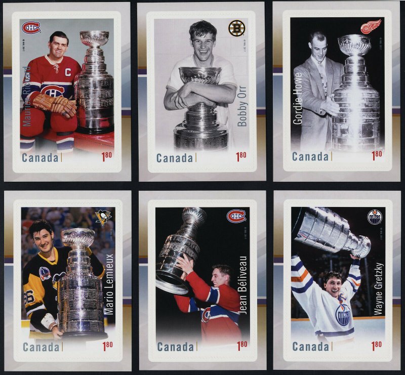 Canada 3033-8 MNH NHL The Ultimate Six, Ice Hockey