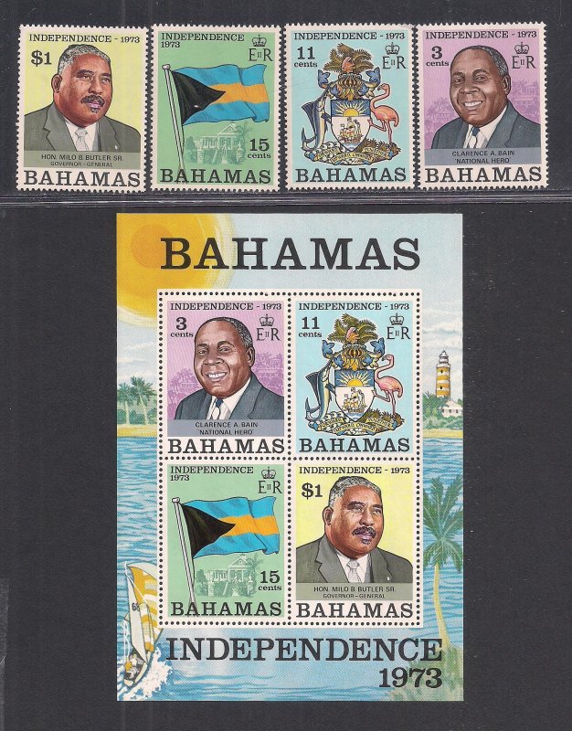 BAHAMAS SC# 348-51a   FVF/MOG  1973