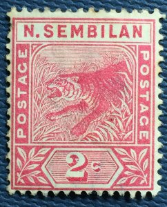 Malaya Negri Sembilan 1891-94 Leaping Tiger 2c MNG SG#2 M4975