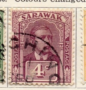 Sarawak 1921-23 Early Issue Fine Used 4c. 050871