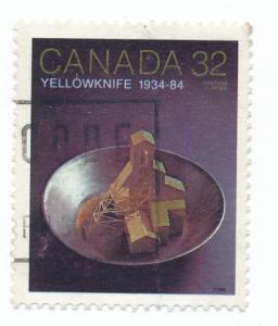 Canada 1984  Scott 1009 used - 32c, Yellowknife Anniv. 