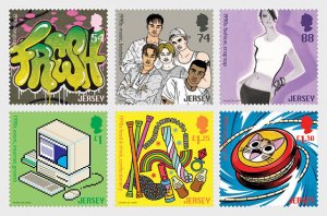 2021 Jersey Popular Culture - The 90's (6) (Scott 2424-29) MNH