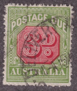 1936 Australia 3 pence postage due used issue Sc# J60 CV $115.00