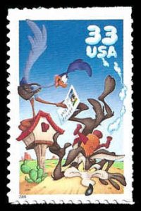 PCBstamps   US #3391a 33c Roadrunner & Wile E. Coyote, MNH, (15)