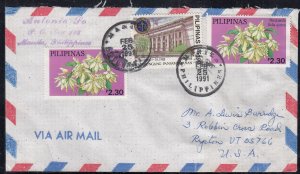 Philippines - Feb 25, 1991 Airmail Cover to States