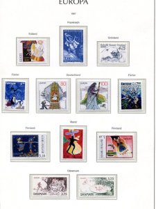 Europa Cept 1997  annual  lot  Mnt VF NH  -  Lakeshore Philatelics