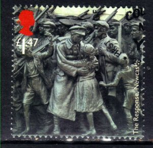 GB 2014 QE2 £1.47 WW1 The Great War The Response SG 3629 Ex fdc ( G611 )