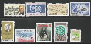 Mixture Canada   9 Differant  MNH
