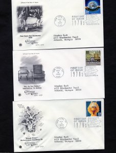 3189a-o Celebrate the 70's, FDC set/15 PCS addressed