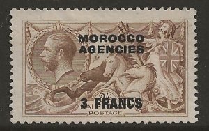 GB Morocco 410  1924  3 fr fvf mint hinged