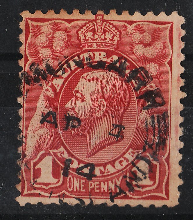 Australia 1913 King George V 1p (1/1) USED
